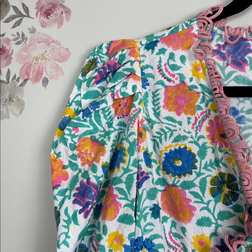 Sohana Colorful Floral Ruffle Dress - M - Picture 6 of 12